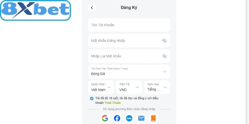 Tạo tài khoản với 3 bước đơn giản qua web