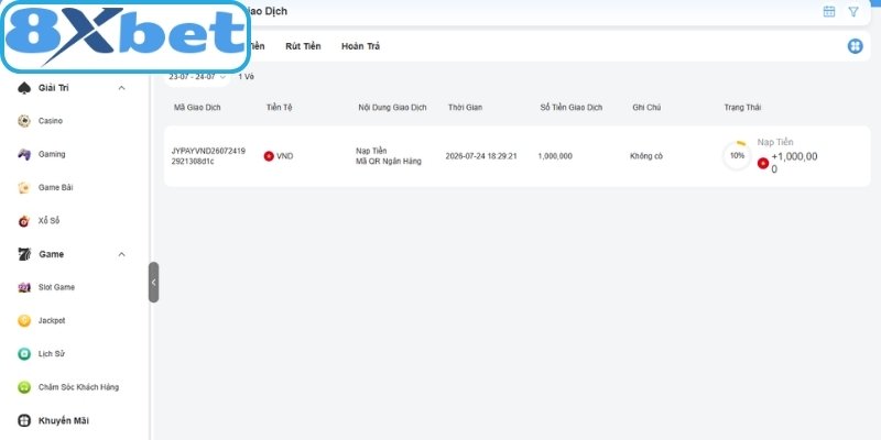Các điểm cần ghi nhớ khi nạp tiền 8xbet hạn chế rủi ro