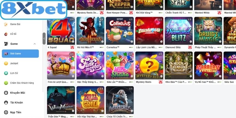 Bảng xếp hạng 5 tựa game nổ hũ nổi bật nhất tại nổ hũ 8xbet