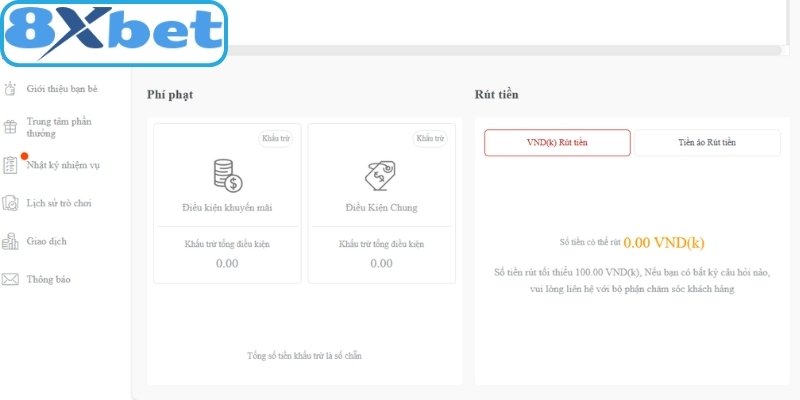 Tổng hợp hình thức rút tiền 8xbet được ưa chuộng hiện nay